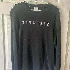 Gymshark Black Crewneck Sweater with Bold Branding